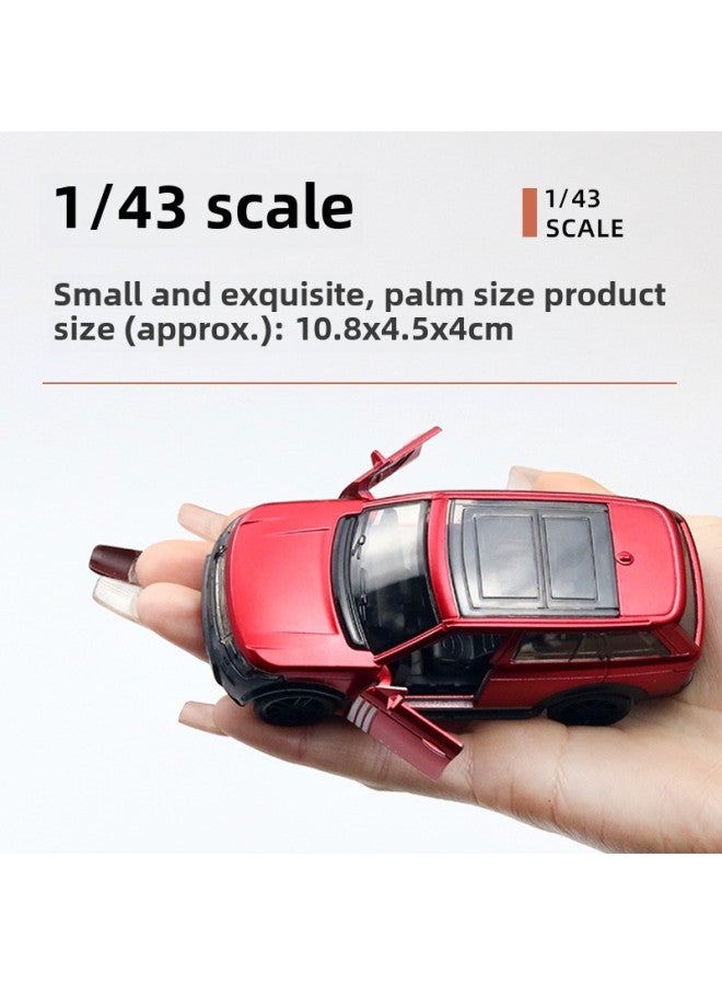 Bag 1:43 Off-road Alloy Car Model Two-door Boy Toy Car Suv Ornaments Doll Machine Wholesale-Color:[bag] 1:43 White  - Image 3