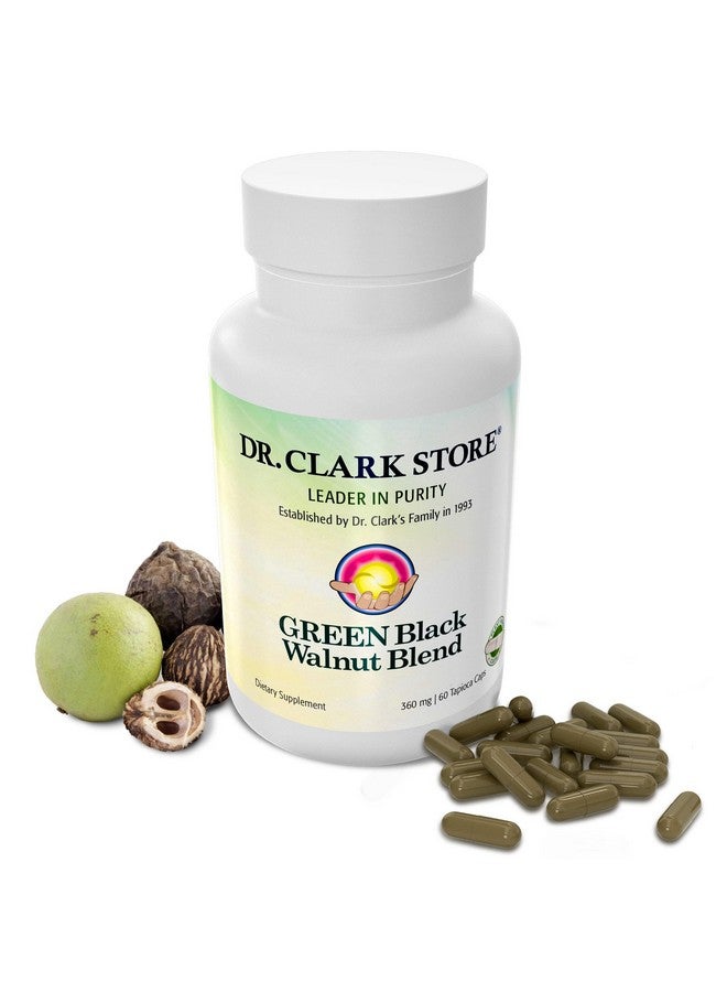 Dr Clark Store Dr. Clark Green Black Walnut Dietary Supplement, 360mg, 60 Tapioca Capsules - Image 1