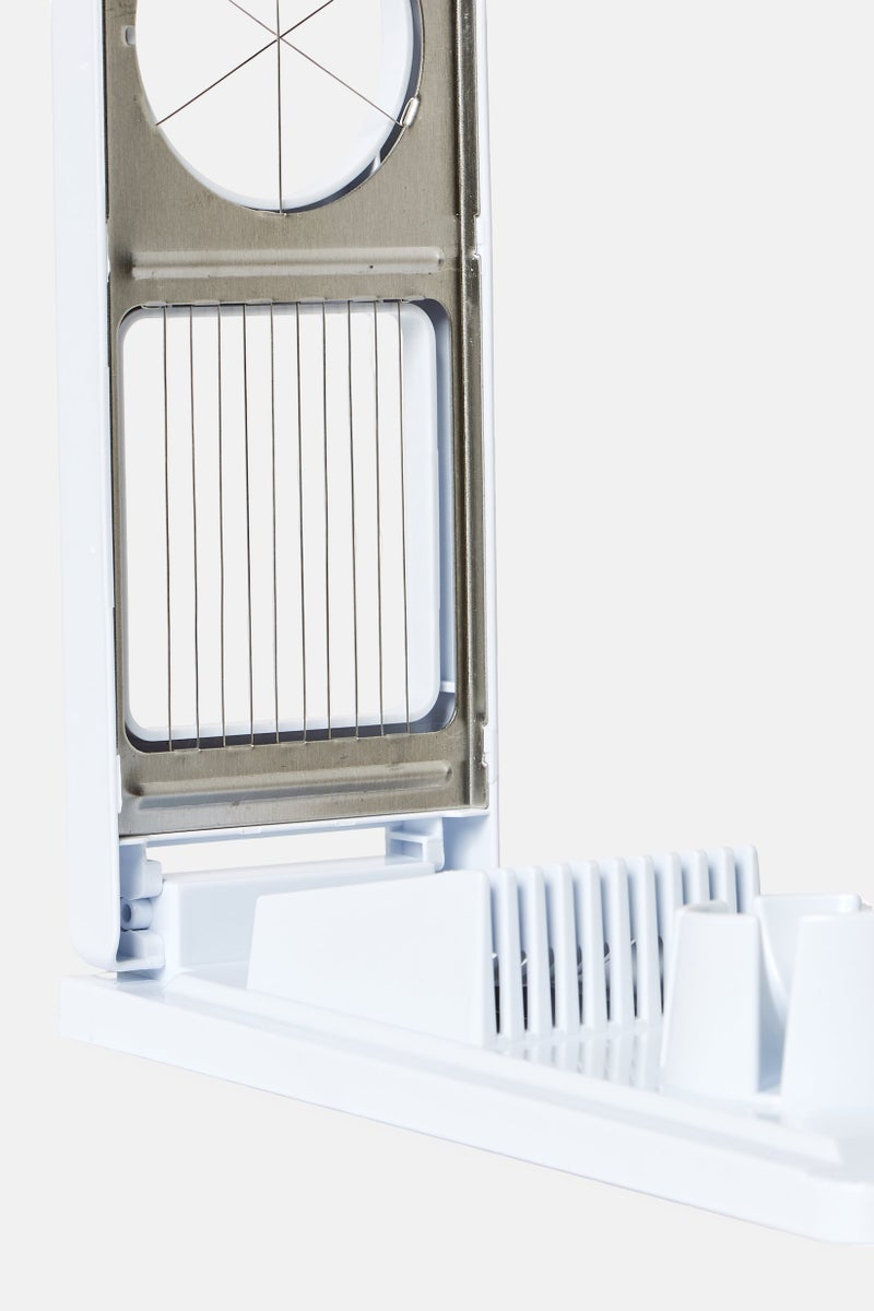 Bombay 2 In 1 Egg Slicer Stainless Steel Blades, White - Image 3