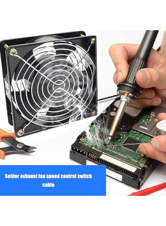 Adjustable Speed Welding Fume Extractor Fan Smoked Absorber Exhaust Pipe Duct - Image 3