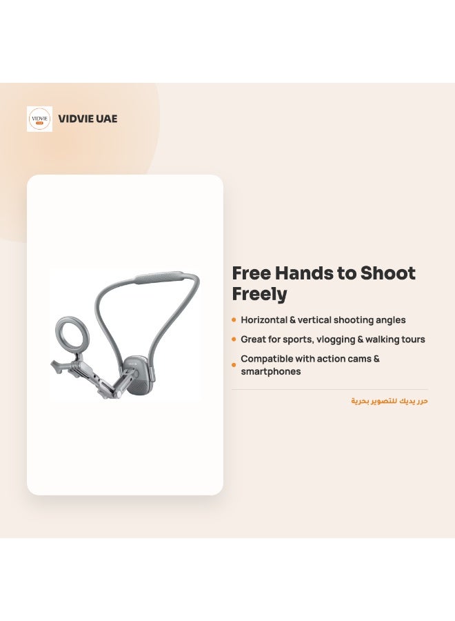 Vidvie Foldable Neck-Hanging Magnetic Shooting Bracket (Gray) - Image 4