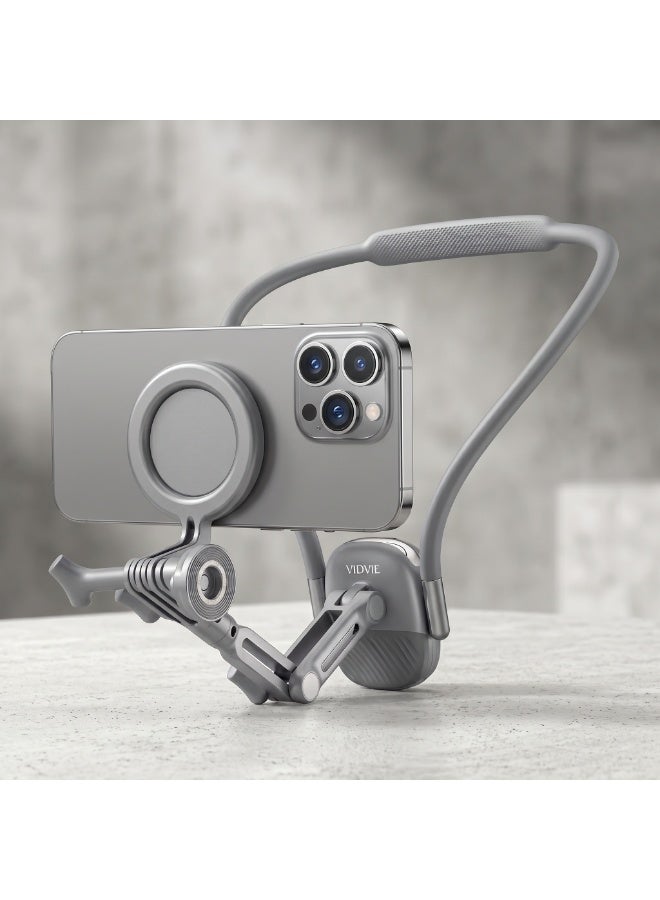 Vidvie Foldable Neck-Hanging Magnetic Shooting Bracket (Gray) - Image 3