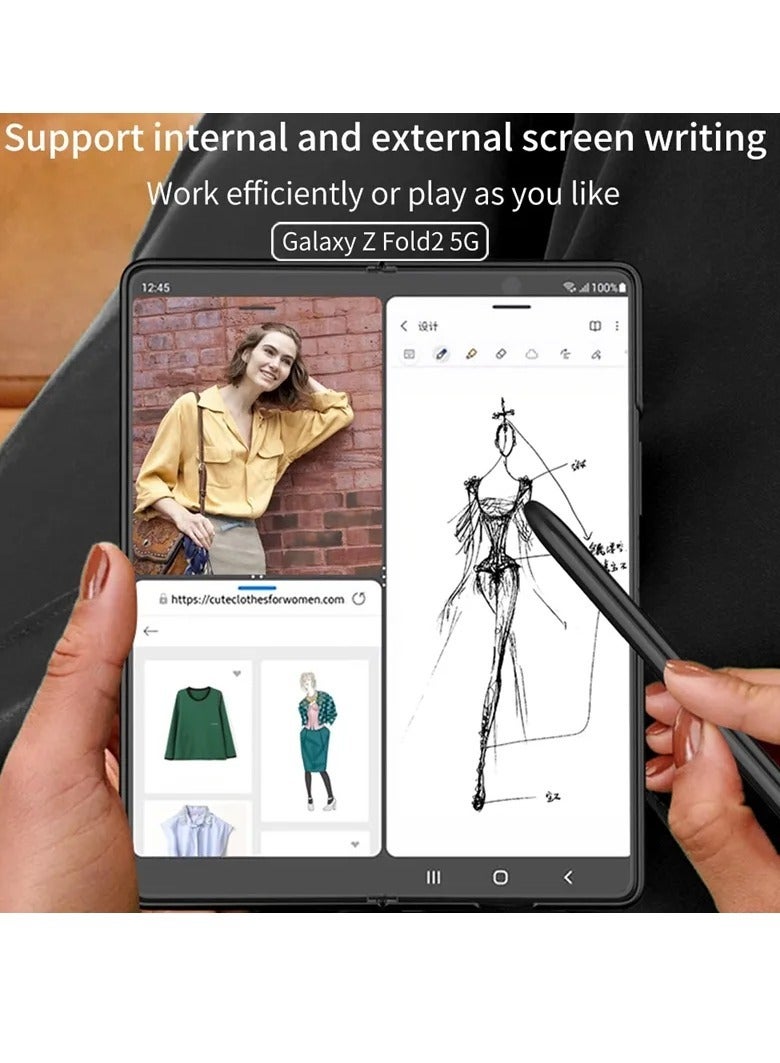 ELTRAZONE Fold Edition Galaxy Z Fold 4 Pen Replacement for Samsung Galaxy Z fold 4 5G S Pen Stylus +Replacement Tips/Nibs+Card Pin (Black) - Image 3