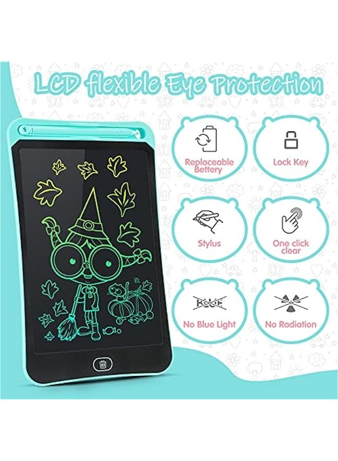 Colorful 12-Inch LCD Writing Tablet for Kids - Educational Toy Gift for Boys and Girls Aged 3-8 - Blue Electronic Doodle Board and Drawing Pad - Image 2