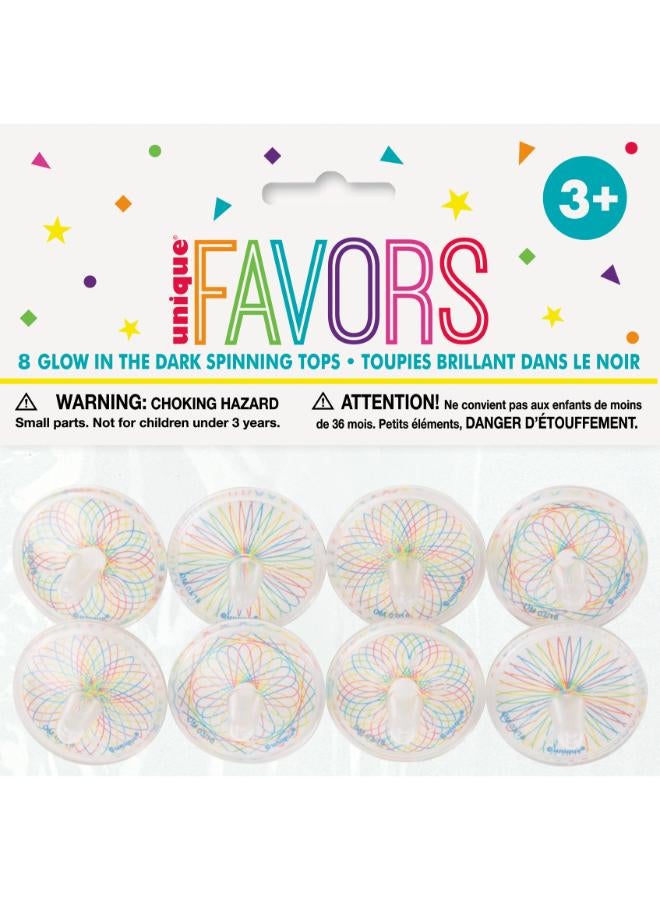Unique 8 Glow In The Dark Spinning Top - Image 1