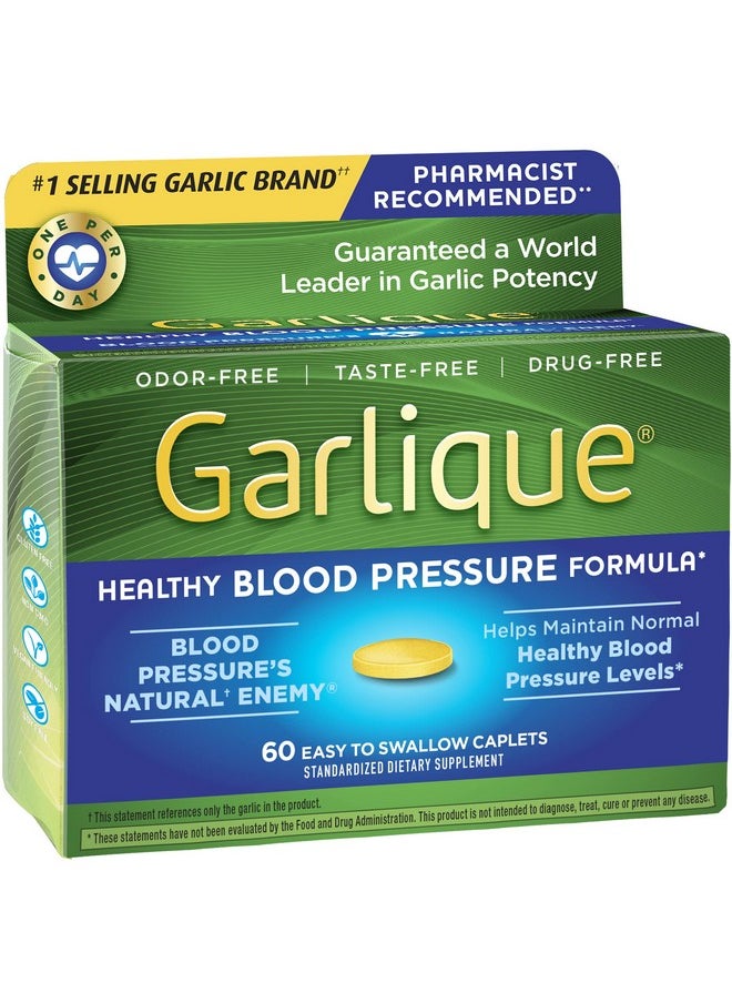 Garlique - Healthy Blood Pressure Formula 60 Ct (60 Count (Pack Of 2)) - Image 1