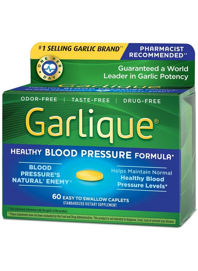 Garlique - Healthy Blood Pressure Formula 60 Ct (60 Count (Pack Of 2)) - Image 1