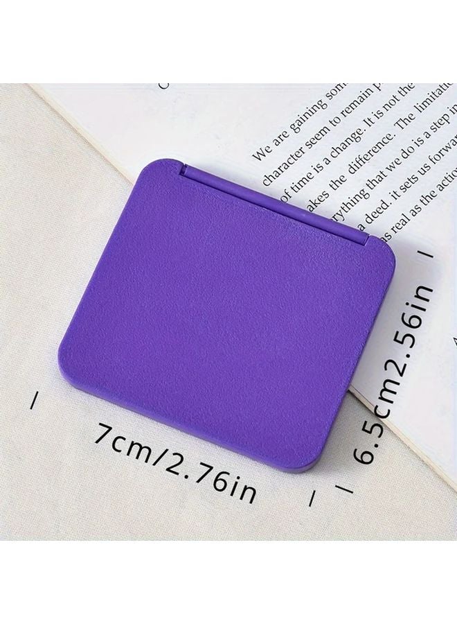 Folding Makeup Mirror Portable Adjustable Travel Size Compact Vanity Mirror Pure White - Image 5