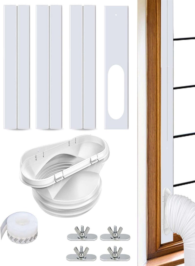 GGOOT 5 Pcs Sliding Door AC Vent Kit | Portable Air Conditioner Window Kit,Air Conditioner Parts & Accessories, Portable AC Sliding Door Vent Kit - Image 1