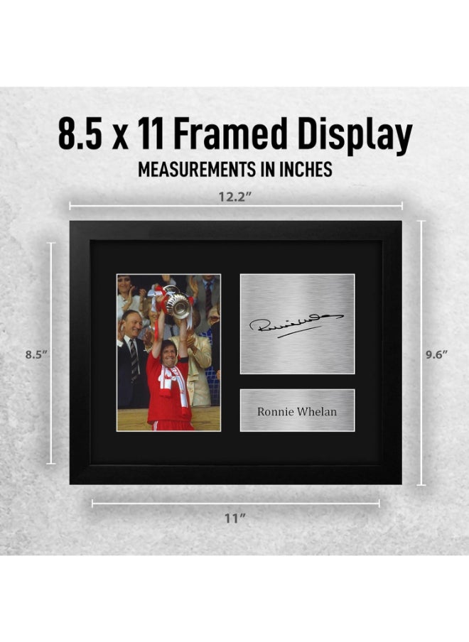 HWC Trading HWC Trading Ronnie Whelan Liverpool Framed Gifts Printed Signed Autograph Picture for Football Fans and Supporters  - Image 2