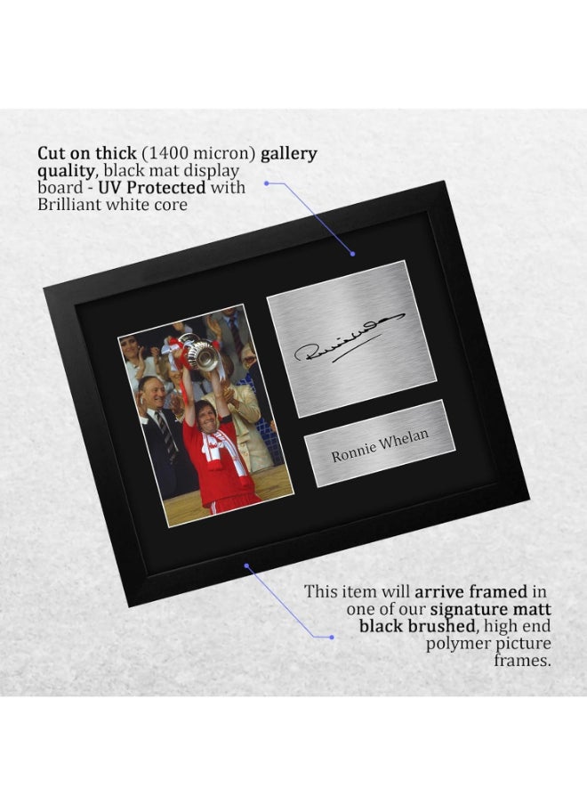 HWC Trading HWC Trading Ronnie Whelan Liverpool Framed Gifts Printed Signed Autograph Picture for Football Fans and Supporters  - Image 3