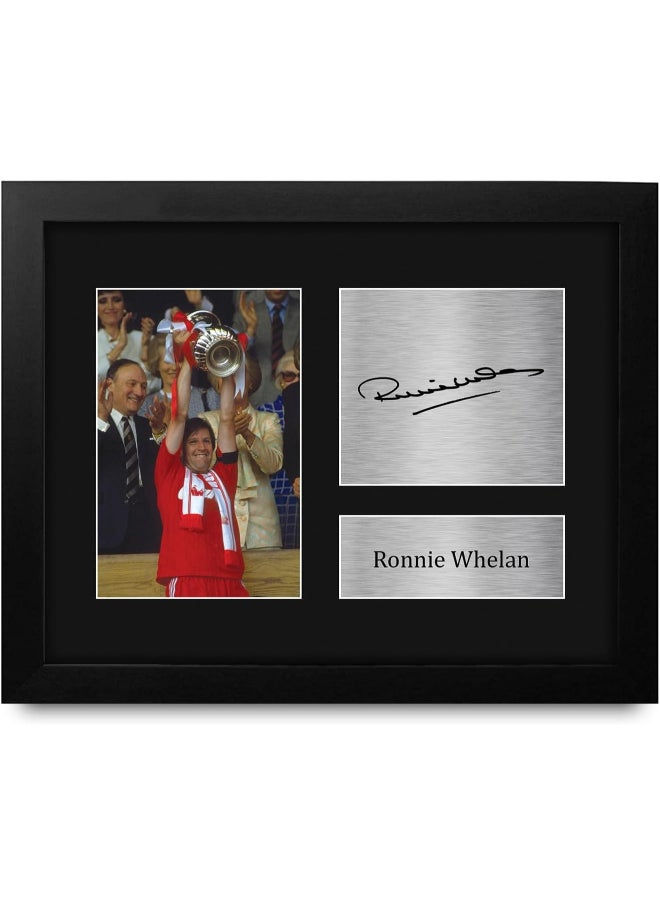HWC Trading HWC Trading Ronnie Whelan Liverpool Framed Gifts Printed Signed Autograph Picture for Football Fans and Supporters  - Image 1