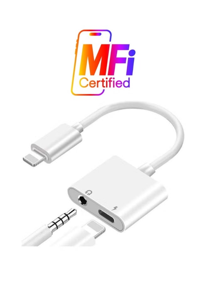 2-In-1 Lightning To 3.5mm Headphone Audio Jack + Charge Cable | WIDGETS MATRIX - Image 1
