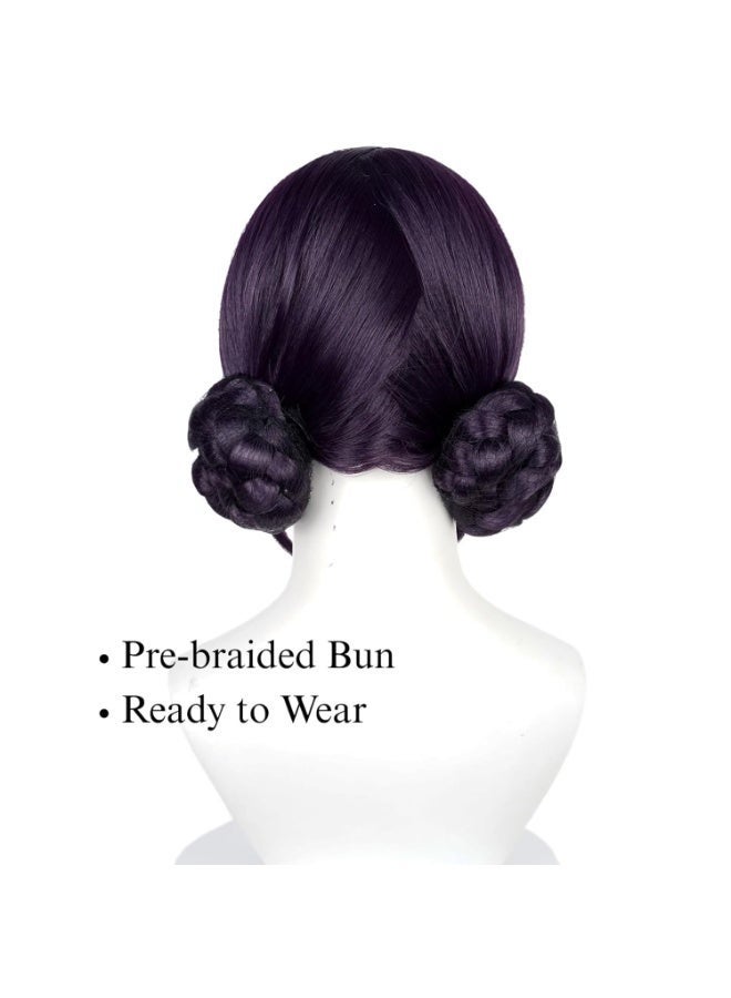 Kids Wigs Dark Blue Braids Accessories for Girls - Image 4
