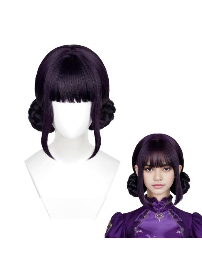 Kids Wigs Dark Blue Braids Accessories for Girls - Image 1