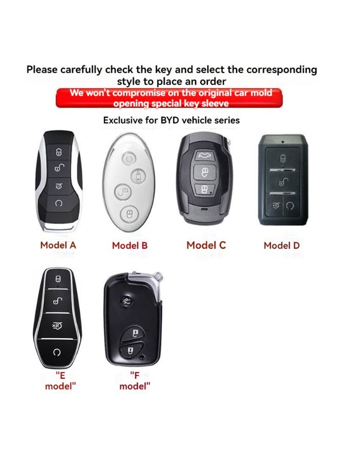 BYD Specialized BYD Key Covers for Han Dolphin, Seagull, Song Plus DMi, Qin L, Yuan Plus, Tang, Song Pro, and Qin Plus Clips - Image 2
