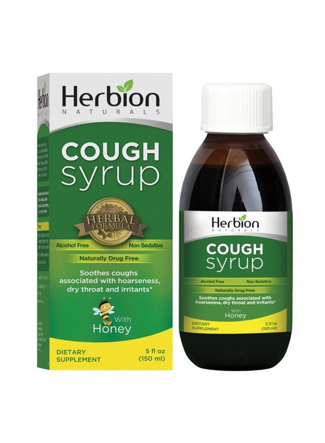Herbion Naturals Naturals Cough Syrup with Honey-5FLOz-Relieve Cough & Soothes Sore Throat-Optimizes Immune-Promotes Lung Function-for Adults & Kids 13 Months+  - Image 1
