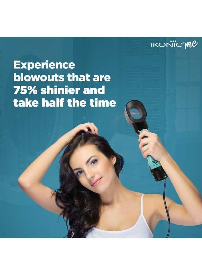 IKONIC ME- 3 IN 1 EXPRESS STYLER - COMBINES A CONVENTIONAL BLOW DRYER WITH A VOLUMIZER AND A STYLER (Tiffany) - Image 2
