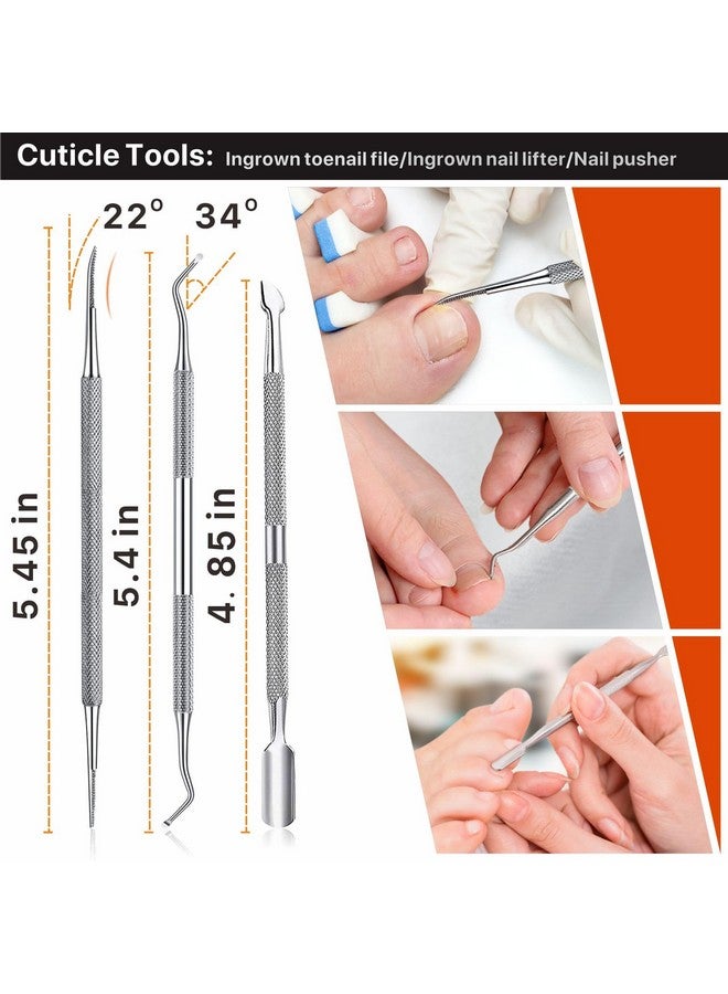 konovo Konovo Ingrown Toenail Tool Kit 9 Pcs, Toe Nail Clippers for Adult and Seniors, Large Toenail Clipper for Ingrown Toenail Treatment/Thick Nails - Image 5