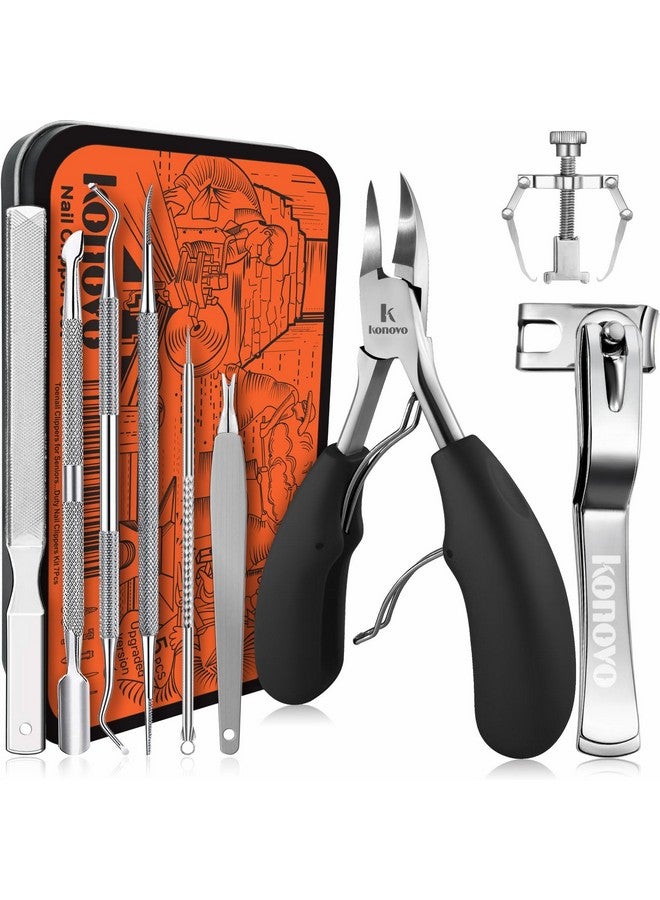 konovo Konovo Ingrown Toenail Tool Kit 9 Pcs, Toe Nail Clippers for Adult and Seniors, Large Toenail Clipper for Ingrown Toenail Treatment/Thick Nails - Image 1