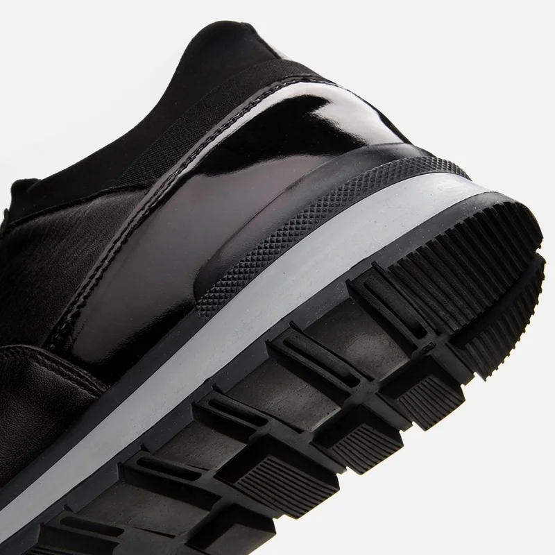 Hotiç 02AYH295720A100 GENUINE Leather Black Men's Sports Shoes