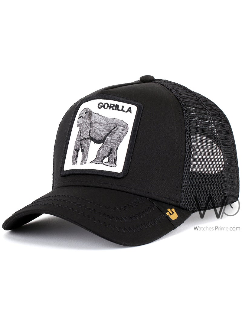 Goorin Bros Goorin Bros Gorilla Trucker Mesh Cap Black Color Cotton Hat For Men  - Image 1