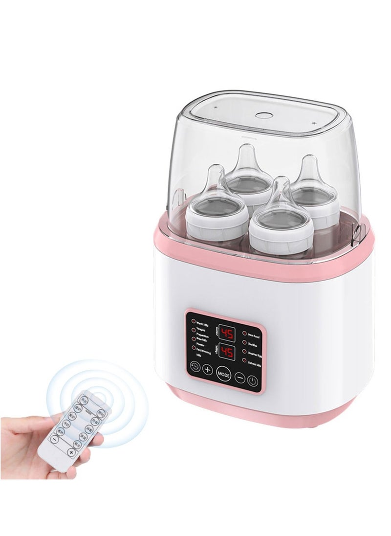 Baby Bottle Warmer 8 in 1 Fast Milk Warmer Baby Bottle Steamer Food Heater Milk Defrost Accurate Temperature Control Bottle Warmer for Baby Milk