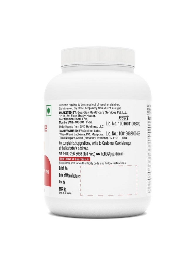 GNC جي إن سي جلوتاثيون 500 ملغ مع فيتامين سي لبشرة واضحة ومشرقة | 60 كبسولة نباتية | يقلل من البقع الداكنة وتص pigmentation الميلانين | يعزز المناعة | يحارب التلوث وأضرار الأشعة فوق البنفسجية | للرجال والنساء | مصنّع في الولايات المتحدة - Image 5