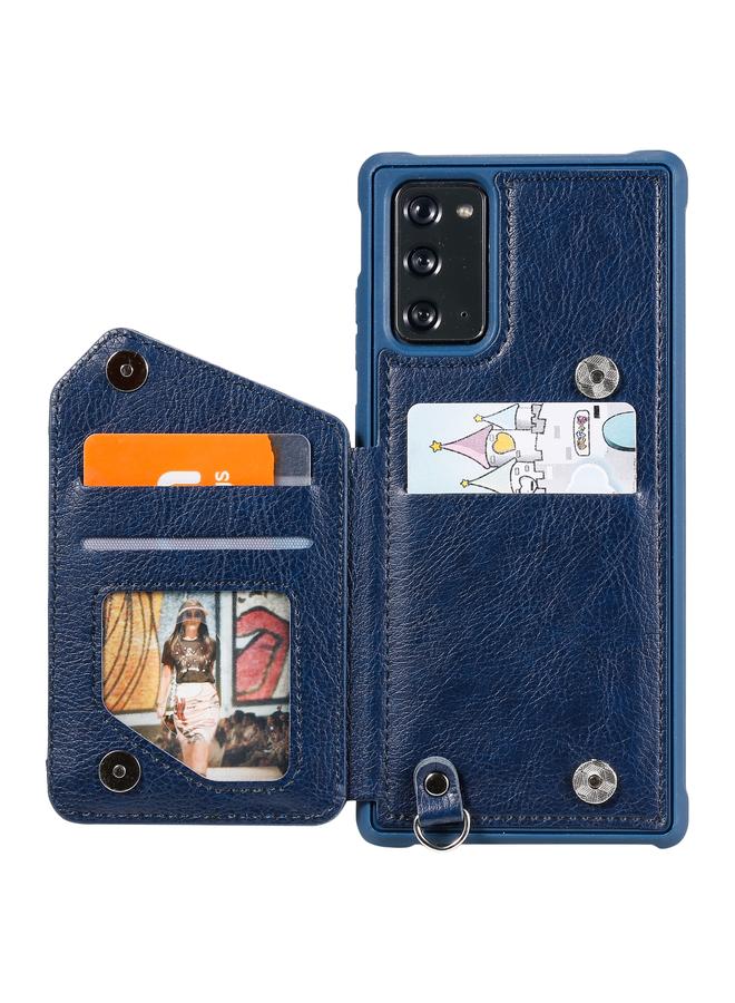 اس-توب جراب لهاتف Samsung Galaxy Note20 جراب واقٍ مقاوم للصدمات بسحاب مزدوج مع حامل وحامل للصور ووظيفة المحفظة - Image 4