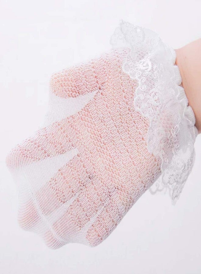 heartbury Cute And Colorful Pure Cotton Baby Girl Frilly/Lace Ankle Length Socks (Pack Of 4, 1-2 Years, Multicolor) - Image 3