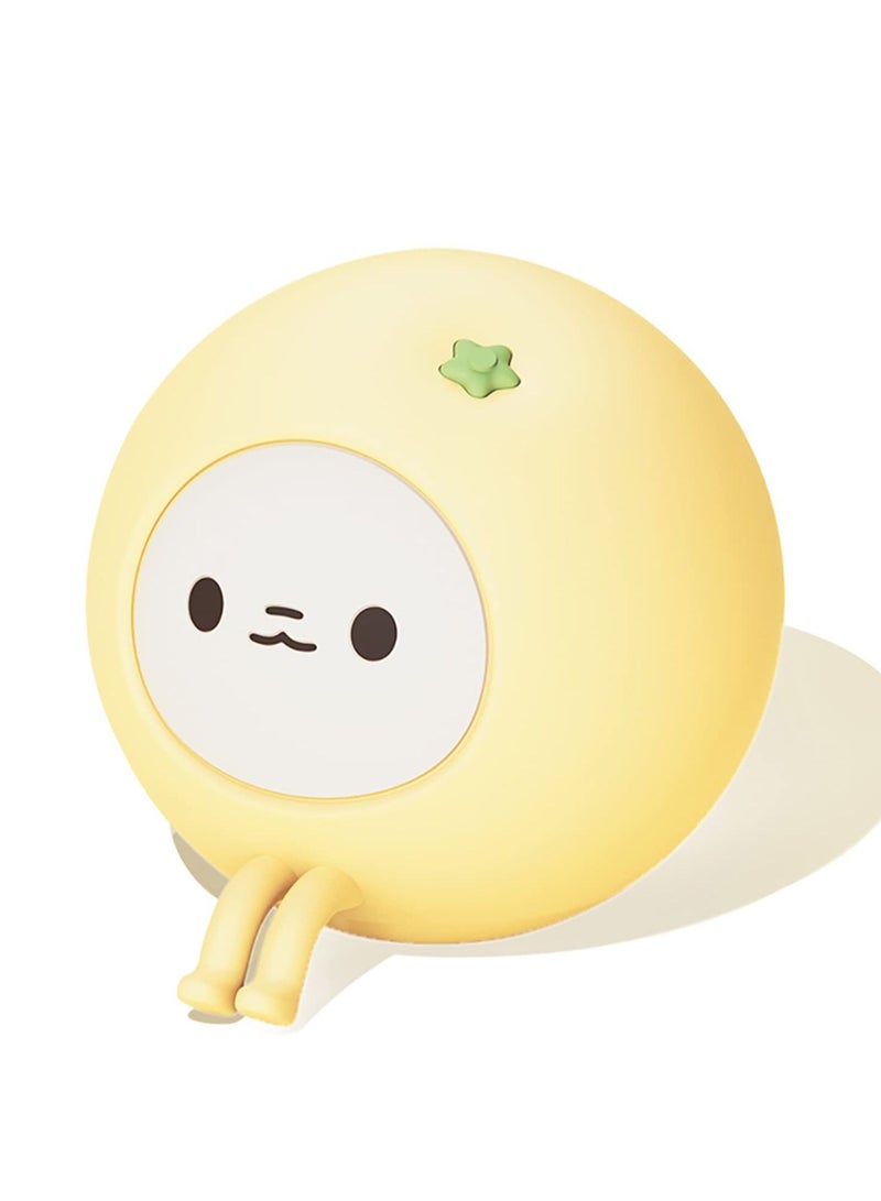Excefore Night Light for Kids, Brightness Adjustable, Silicone Nursery Squishy Soft Rechargeable Color Changing Cute Night Light, Portable Bedside Nursery Lamp, Gift for Girls Boys Toddler - Image 1