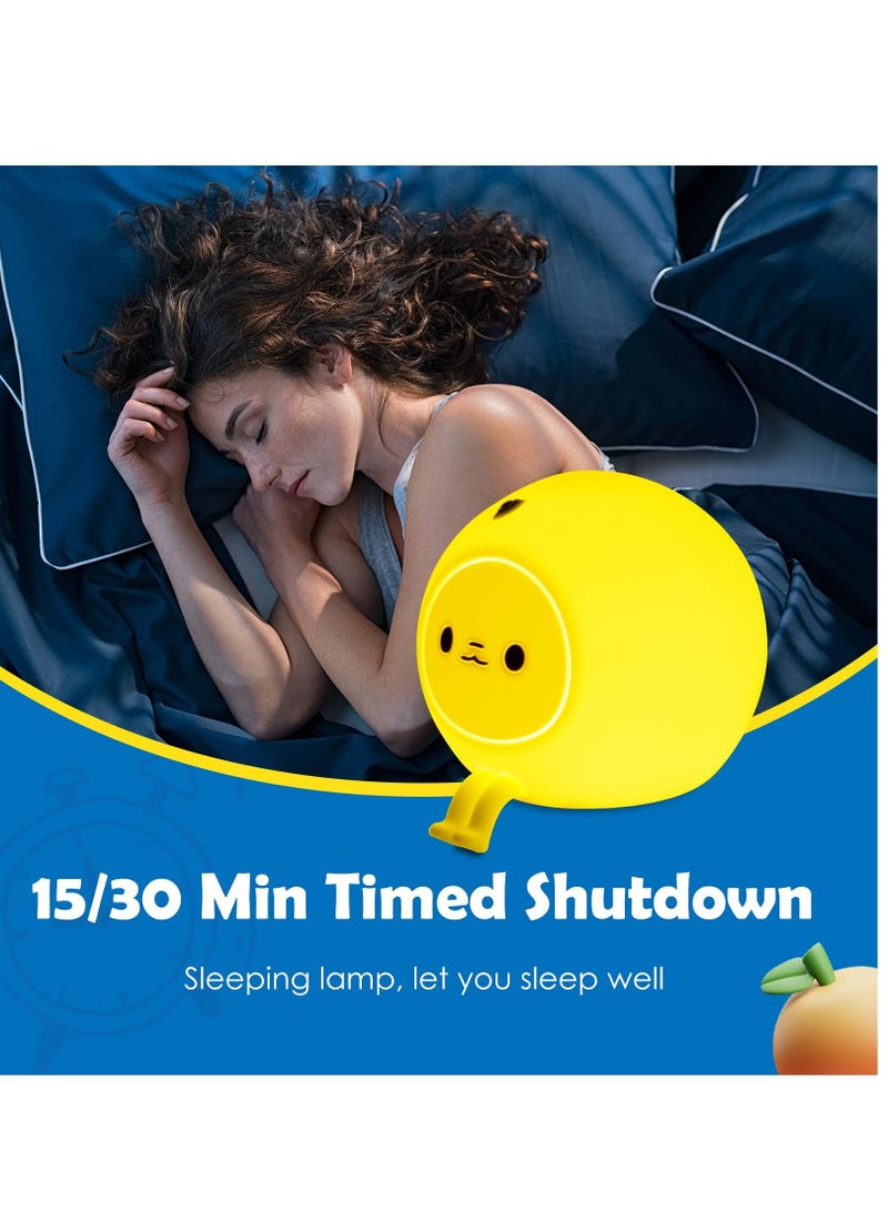 Excefore Night Light for Kids, Brightness Adjustable, Silicone Nursery Squishy Soft Rechargeable Color Changing Cute Night Light, Portable Bedside Nursery Lamp, Gift for Girls Boys Toddler - Image 4