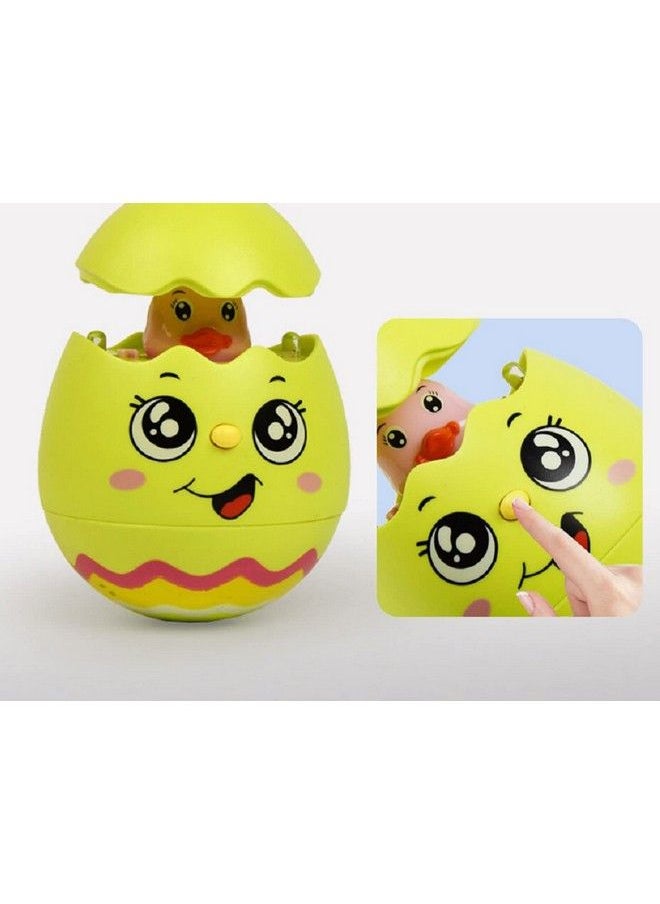 vGRASSP - Push And Back Roly Poly Musical Funny Tumbler Egg Toy Wobbling Bell Visual Development Light Toy For Your Child 1 Piece (Color As Per Stock) - Image 1