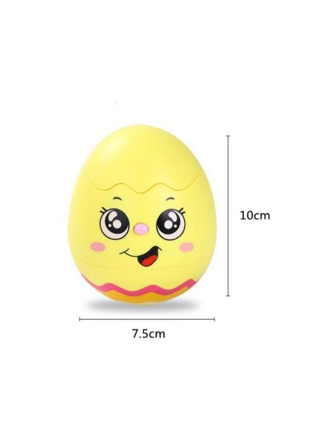vGRASSP - Push And Back Roly Poly Musical Funny Tumbler Egg Toy Wobbling Bell Visual Development Light Toy For Your Child 1 Piece (Color As Per Stock) - Image 1