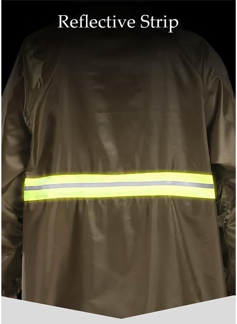 YelaJoy Waterproof Long Raincoat Hooded Rain Poncho, Lightweight Emergency Jacket for Men and Women, Outdoor All-Sport Breathable Anti-storm Raincoat - Image 3