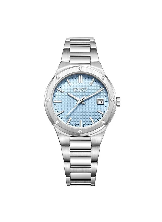 ECSTACY Ecstacy Women's GM10 Movement Watch, Analog Display and Stainless Steel Strap - E23509-SBSL, Silver