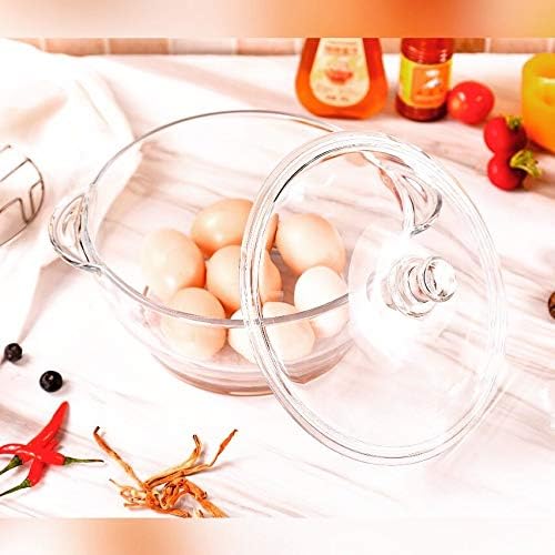 ARUZEN - [ set of 1] Glass Casserole - Oven and Microwave Safe Serving Bowl with Glass Lid, 1 L - Image 4