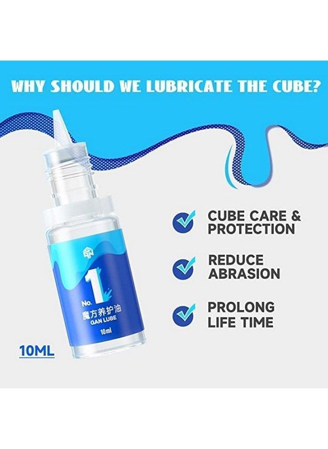 CuberSpeed - Cfop Algorithm Set Speed Cube For Solving All Of The F2L Oll And Pll & Gan Cube Lube Professional Speed Cube Lube Lubricant Oil 10Ml - Image 1