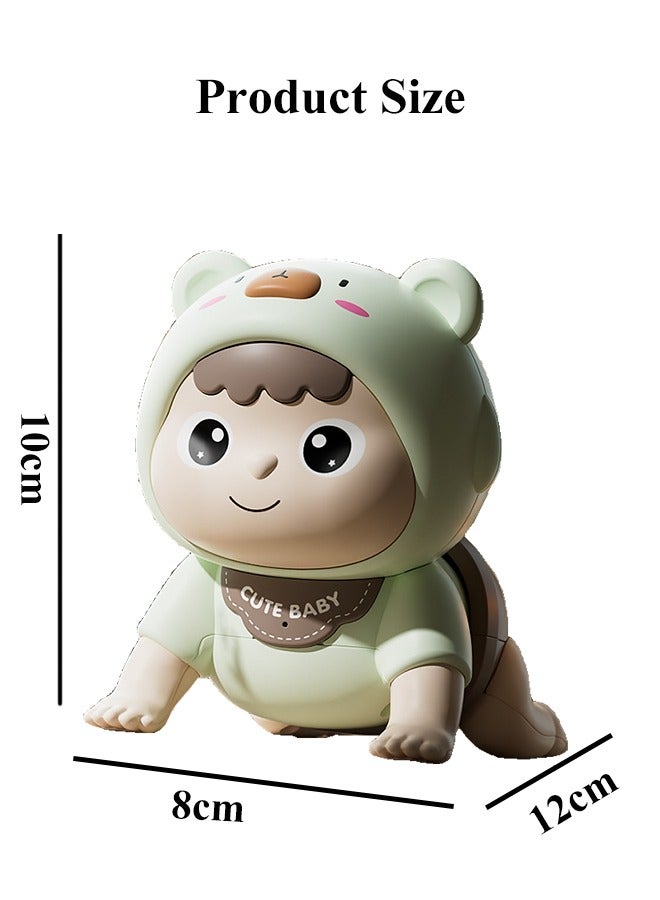 لعبة زحف للأطفال، لعبة تعليمية أساسية للأطفال في مرحلة الطفولة المبكرة، لعبة موسيقية كهربائية للزحف، لعبة وقت الاستلقاء على البطن للرضع، لعبة لتنمية الحواس، ألعاب موسيقية للأطفال الصغار، لعبة تفاعلية للأطفال، دمية زحف ممتعة لزحف الطفل، رفع الرأس والتحدث - Image 2