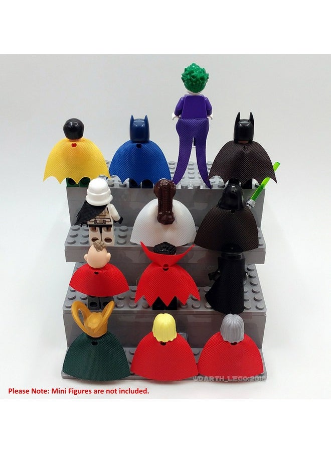 Brick Loot Brick Loot Superhero Capes for Mini Figures - 35 Piece Cape Set for Lego Minifigures, Action Hero Accessories for Boys & Girls, Building Toy Kit Compatible with Major Brands, Gift for Kids Ages 6+  - Image 3