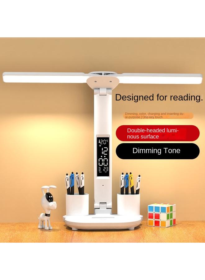 Bluejw LED Creative Learning Desk Lamp School Dormitory Study Convenient Multi-functional Reading Pen-holder Desk Lamp - Image 3