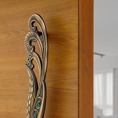 LAPO Mayur 12 Inch Pull Handle for Main, Wooden & Glass Door, Stylish Pull Handles for Home,Office & Hotels-Pack of 1 (Right Side) Antique Finish | 3 Years Warranty - Image 5