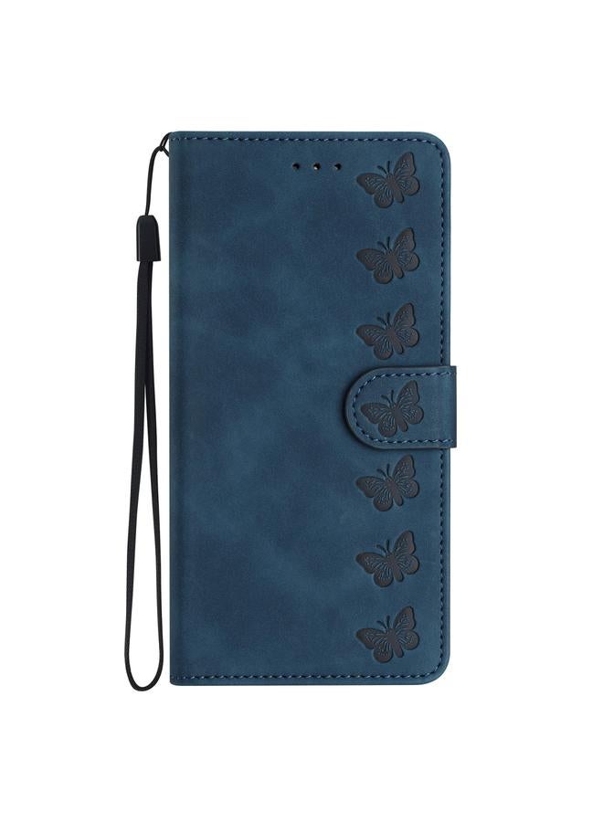 S-TOP Case For Samsung Galaxy S24 FE 5G Seven Butterflies Embossed Leather Phone Case - Image 2