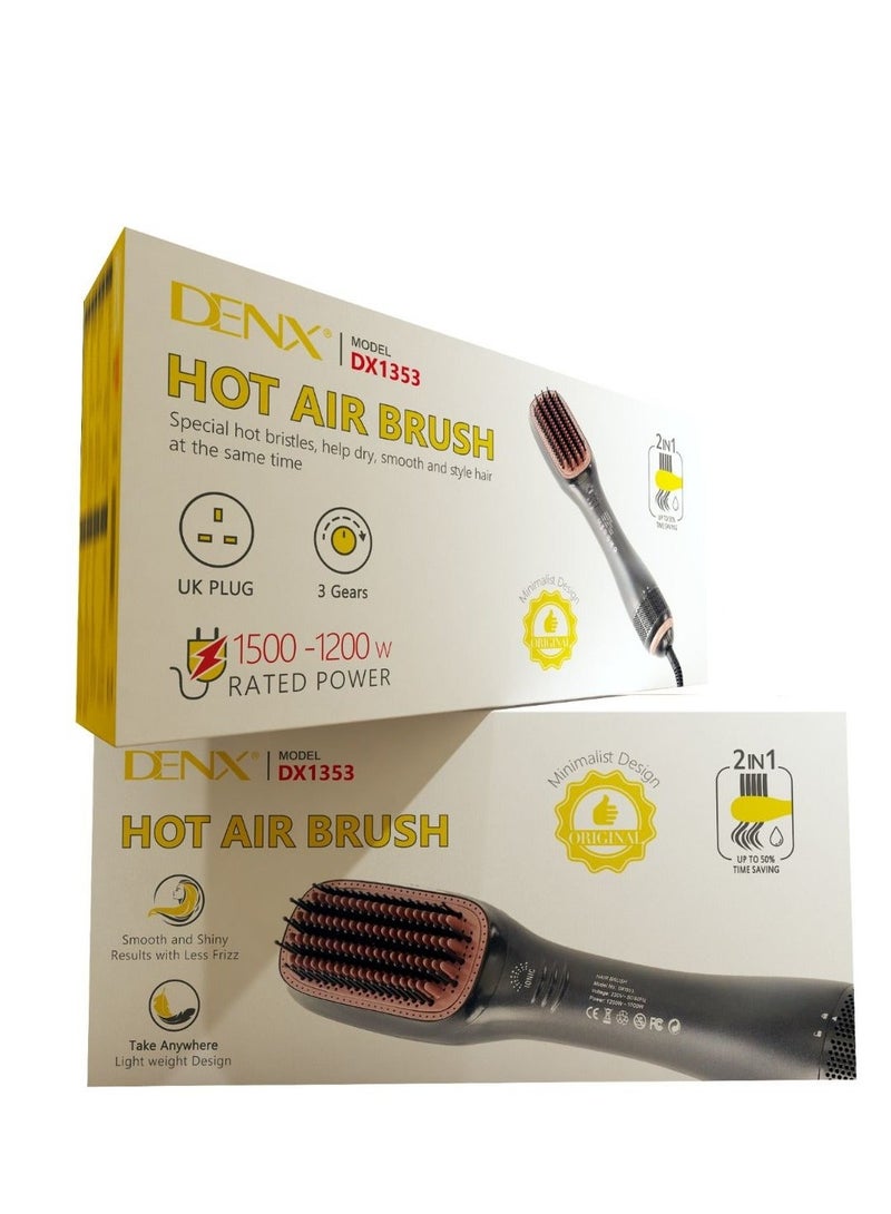 Denx 2-in-1 Hair Dryer And Styler For A Stunning And Radiant Hair Appearance With A Power Of 1200-1500 Watts - From Denx - Image 3