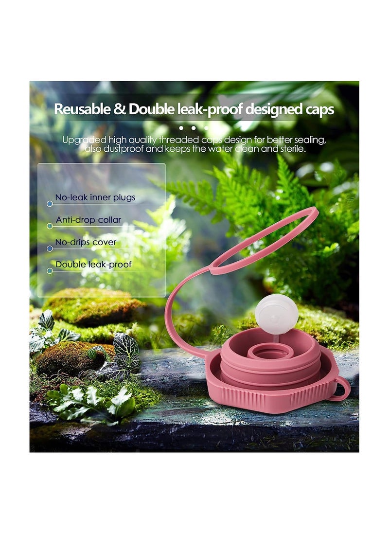 Y&D 5 Gallon Water Jug Cap Reusable Dust Proof Double Sealed Non Spill Silicone Lids Bottle top caps lids Plug Replacement for Dispenser Bottles 4Pcs  - Image 4