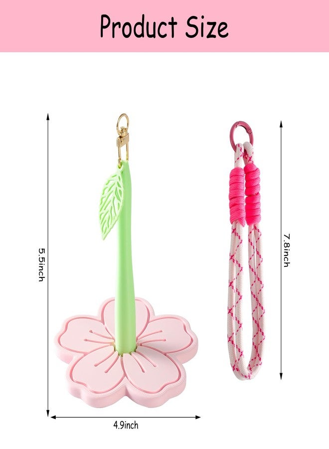 RSRIHE Portable Wrist Yarn Holder- 3D Printed Sakura Crochet Holder for Knitting. Perfect for Travel and on-The-go Crocheting. Comfortable Handmade Tool for Yarn Lovers - Image 2