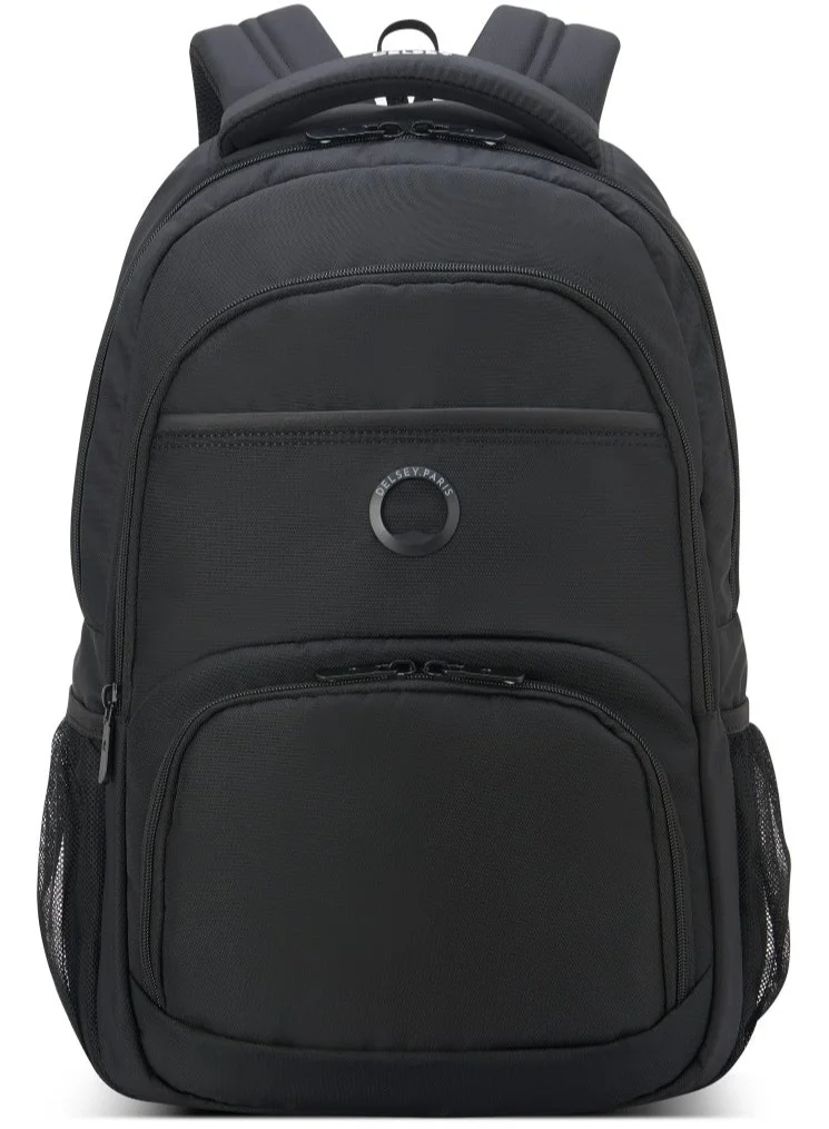 ديلسي _باريس حقيبة ظهر إليمنت أفياتور لحماية اللابتوب . بوصة بجيبين - أسود