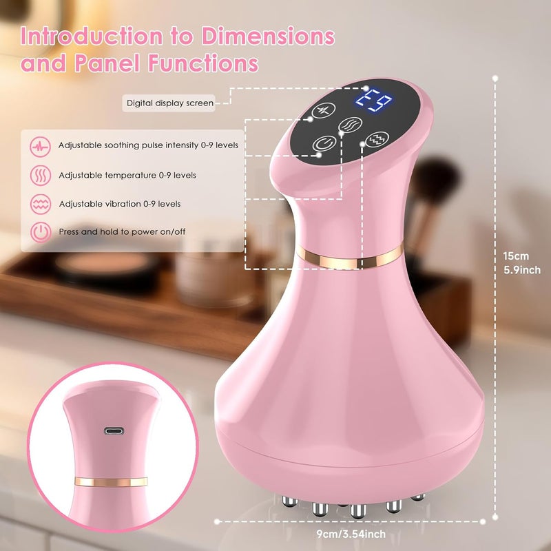 NENRENT Lymphatic Drainage Massager, Anti-Cellulite Massager For Body Cellulite and Thigh & Belly Stretch Marks Reduction, Handheld Massage tools for lymphedema & lipedema, Sciatica Nerve pain relief Devices - Image 5