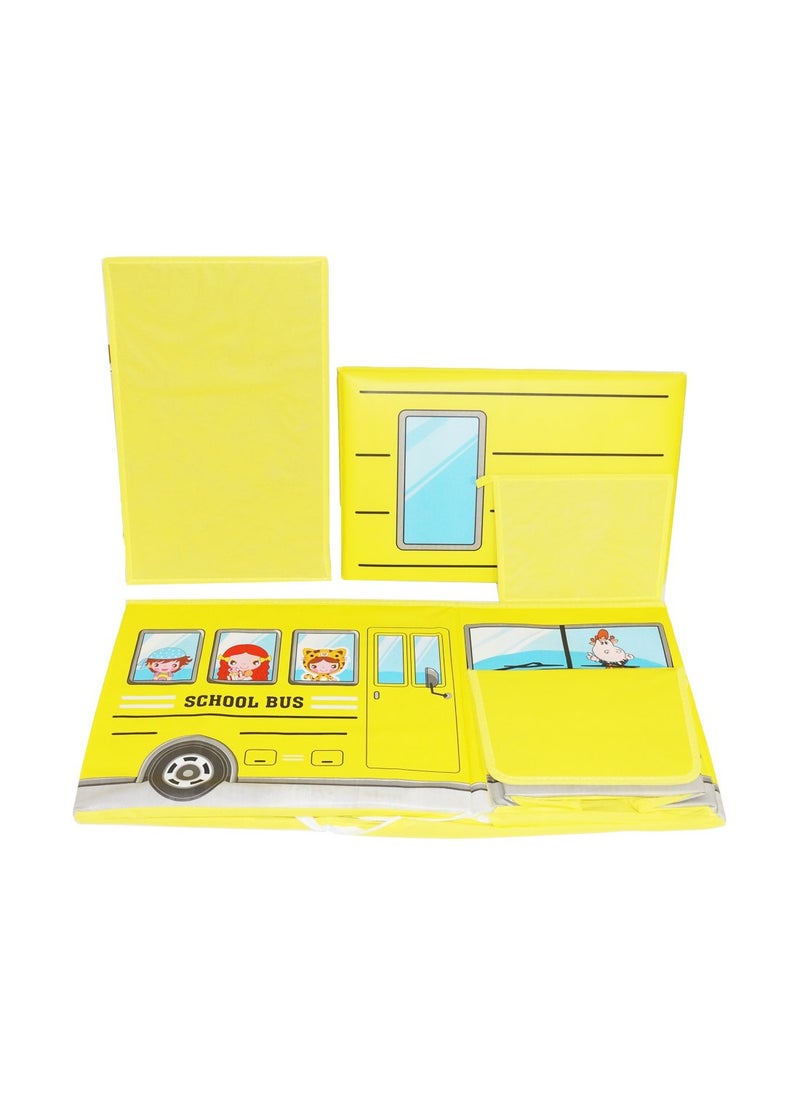 MUREN Muren Bus Folding Storage Stool for Young Kids (Yellow)  - Image 4