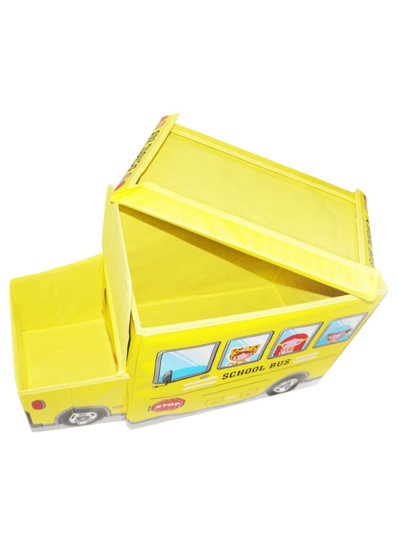 MUREN Muren Bus Folding Storage Stool for Young Kids (Yellow)  - Image 3